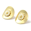 Rack Plating Brass Enamel Stud Earrings EJEW-B062-05A-G-1