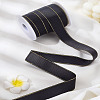 14.3~15M Polyester Gold Edged Grosgrain Ribbon OCOR-LP0004-24A-1