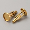 304 Stainless Steel Cuff Button STAS-WH0022-97G-2