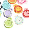 Baking Paint Opaque Acrylic Big Pendants AC-CBADA7D-10-1