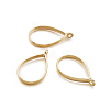 Rack Plating Alloy Teardrop Open Back Bezel Pendants PALLOY-TA0001-09G-4