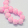 Baking Painted Glass Round Bead Strands DGLA-Q019-8mm-43-2