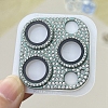 Glass & Alloy Rhinestone Mobile Phone Lens Film PW-WG70890-26-1