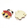 Alloy Enamel Pendants ENAM-T022-03F-2