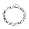 304 Stainless Steel Link Chain Bracelets for Women BJEW-H207-01C-P-4