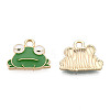 Eco-Friendly Zinc Alloy  Pendants X-ENAM-R051-13-01G-NR-1