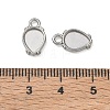304 Stainless Steel Pendant Cabochon Settings SA-CBAE5AC-06P-3