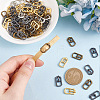 80Pcs 4 Colors Zinc Alloy Smooth Buckles FIND-GO0002-40-4