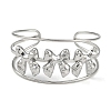 Non-Tarnish 304 Stainless Steel Wide Hollow Bowknot Open Cuff Bangles BJEW-Q348-04P-01-2