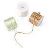 3 Rolls 3 Colors Nylon Satin Rattail Cords NWIR-TA0001-45C-2