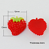 Resin Strawberry Flatback Cabochons CRES-B3051-A99-1