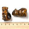 Natural Tiger Eye Carved Healing Mouse Figurines DJEW-D012-02B-3