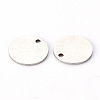 Non-Tarnish 201 Stainless Steel Stamping Blank Tag Pendants STAS-T058-12mm-P-3