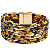 Imitation PU Leather Cord Multi-strand Bracelets for Women Girl WG4D46A-29-1