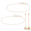2Pcs 2 Styles Brass Waist Belly Chains for Sexy Bikini AJEW-NB0008-52-1