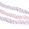 Transparent Painted Glass Beads Strands DGLA-A034-T1mm-A05-4