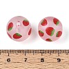 Transparent Frosted Acrylic Beads FACR-T008-03C-3