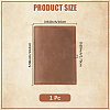 Rectangle Leather Travel Passport Wallet Cover AJEW-WH20096-54C-2