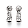 Tibetan Style Alloy End Caps TIBE-T016-05AS-1