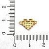 925 Sterling Silver Micro Pave Cubic Zirconia Connector Charms STER-U009-03G-01-3