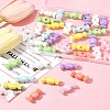 40Pcs UV Plating Opaque Acrylic Beads OACR-FS0002-27-10