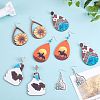 DIY Western Cowgirl Theme Earring Making Kit DIY-SZ0009-74-4