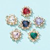 6Pcs 6 Color Acrylic Rhinestone Pendants FIND-FS0001-38-6