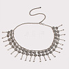 Tibetan Style Butterfly Zinc Alloy Tassel Waist Belly Chains for Women FS-WG3E192-01-1