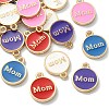 20Pcs 5 Colors Alloy Enamel Charms ENAM-YW0002-32-2