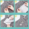  20Pcs 10 Style Rhinestone Star Cloth Iron On/Sew On Patches DIY-NB0006-05-3