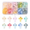130Pcs 10 Colors Gradient Color Transparent Acrylic Beads OACR-FS0002-05-1