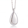 Teardrop 201 Stainless Steel Memorial Urn Ashes Pendant Necklaces DIY-CN0003-40P-7