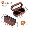 2-Slot Wooden Couple Rings Storage Boxes CON-WH0087-42C-2