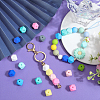 60Pcs 10 Colors Food Grade Eco-Friendly Silicone Beads SIL-SP0001-05-4