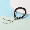 Buddhist Jewelry Wood Beaded Stretch Bracelets Making BJEW-JB05786-01-3