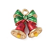 Christmas Alloy Enamel Pendants LS-ENAM-F156-01G-02-1