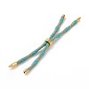 Nylon Cord Silder Bracelets MAK-C003-03G-08-1