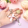 Alloy Rhinestone & Glass & CCB Plastic & Polyester Pendant Decorations HJEW-YW00504-3