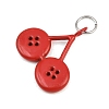 Button 304 Stainless Steel Enamel Pendants SA-CBAE390-01G-2