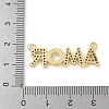 Brass Micro Pave Cubic Zirconia Pendants KK-P294-30G-02-3