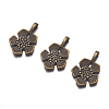 Tibetan Style Alloy Pendants X-TIBEP-A12063-LF-3