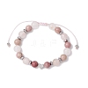 Gemstone Braided Bead Bracelets for Women Girl BJEW-JB11141-03-1