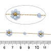 Handmade 304 Stainless Steel Beaded Chains CHS-L031-08G-01-2