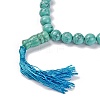 Synthetic Turquoise Beads Stretch Bracelets BJEW-A025-01F-2