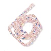 AB Color Plated Transparent Electroplate Beads Strands EGLA-H104-05C-2