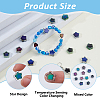 60Pcs 5 Colors Two Tone Glass Beads GLAA-HS0001-17-4