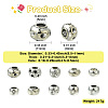 100Pcs 10 Styles Tibetan Style Alloy European Beads TIBE-CJ0001-32-2