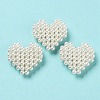 Plastic Imitation Pearl Woven Beads KY-G028-01-1