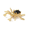 Brass Micro Pave Cubic Zirconia Pendants X-KK-B059-08G-3