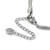 304 Stainless Steel Snake Chain Necklaces NJEW-I126-07P-3